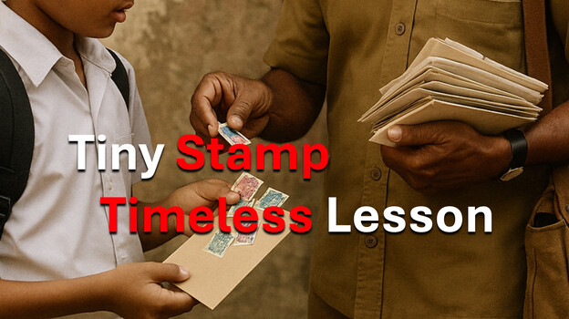 Tiny Stamps. Timeless Lesson.