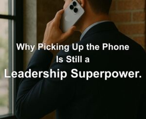 Read more about the article Why picking up the phone is still a Leadership Superpower