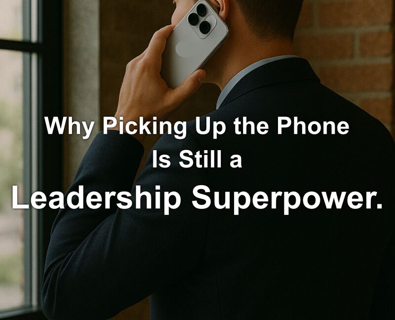 Read more about the article Why picking up the phone is still a Leadership Superpower